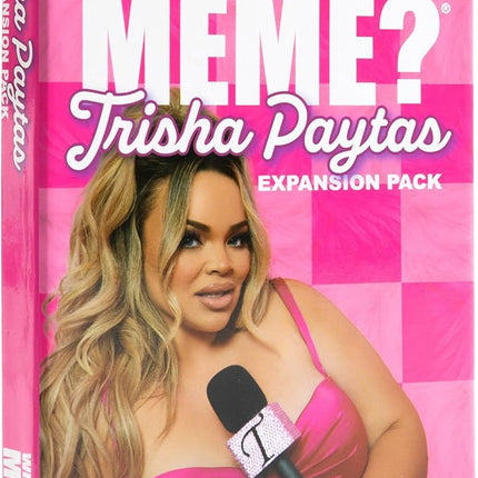 WHAT DO YOU MEME? Trisha Paytas Expansion Pack by Relatable, Card Games for Adults, Featuring YouTube Influencer Trisha Paytas, All New Meme Game Content, Includes 15 Image Cards and 10 Caption Cards