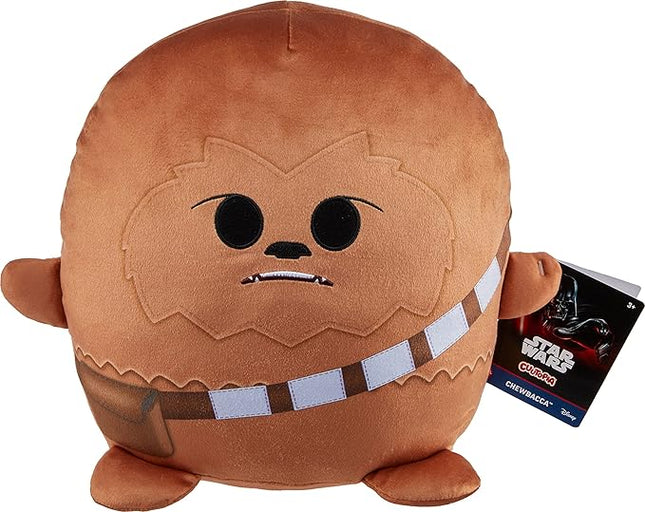 Mattel Star Wars Cuutopia Plush Figure, 10-inch Chewbacca Soft Rounded Pillow Doll, Collectible Toy Inspired by the Wookiee Character