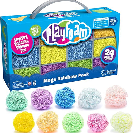 Educational Insights Playfoam Mega Pack with 10 Colors of Playfoam, Non-Toxic, Sensory Toy for Boys & Girls, Ages 3+