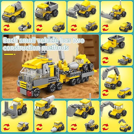 Sawaruita 30Pack Mini Cars Building Blocks Party Favors for Kids - Small Fire Truck,City Police Car,Construction Vehicle for Birthday Goodies Bag Filling, Classroom Prizes for Boys 6-12
