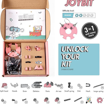 The Off Bits JoyBit Build Your Own Robot Toy Construction Set, Educational Easter Gift Ideas STEM Activities Learning Kit, Creative Build and Play Model Kit Steam Toys for 6 7 8 9 10+ Year Old