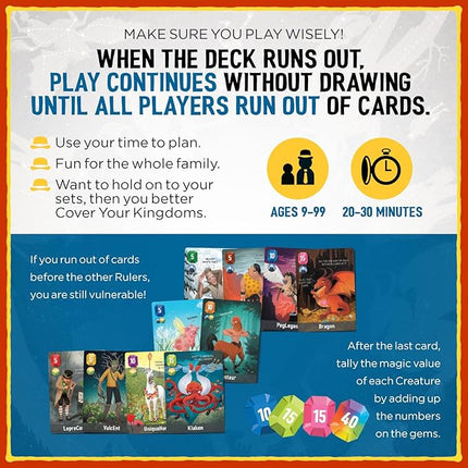 Cover Your Kingdom | Cover Your Assets New & Very Obnoxious Brother | A Magically Malicious Party Game for 2-8 Players 9+