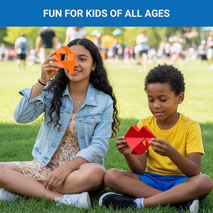 Pickagram Tangram 3D Magnetic Puzzle for Kids (8-12), Adults & Seniors | STEM Certified Fidget Puzzle - Magnetic Pattern Blocks for Cognitive Development, Creativity & Focus - Purple