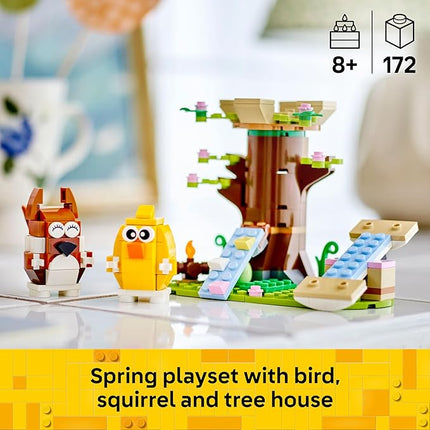 LEGO Spring Animal Playground Building Toy - Pretend Play Set with Squirrel and Bird Figure for Boys and Girls, Ages 8+ - Gift for Kids - 40709