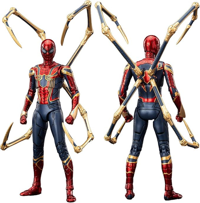 Iron Spider Action Figures 7inch 1/10 Scale All Joints Movable Superhero 2.0 Series Exquisite Collection Toy