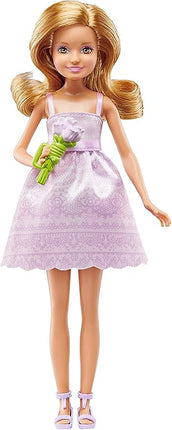 Barbie Wedding Set with Bride and Groom Dolls, Stacie, Chelsea and Accessories (Mattel DRJ88), Assorted Colour/Model