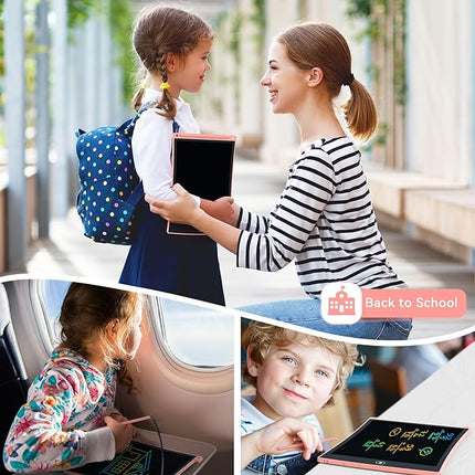 KOKODI Kids Toys 3 Pack LCD Writing Tablet, Colorful Drawing Pad Erasable Doodle Board, Educational Learning Toys Birthday Gifts for Boys Girls Age 3 4 5 6 7 8(Blue & Pink & SkyBlue)