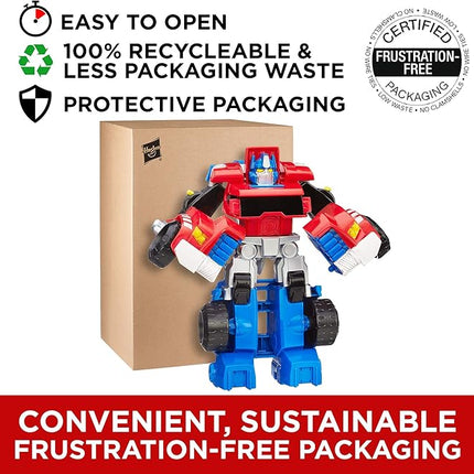 Transformers Playskool Heroes Rescue Bots Optimus Prime, 4.5-Inch Action Figure, Kids Converting Robot Toy, Ages 3+ (Amazon Exclusive)