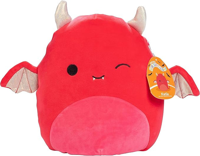 Squishmallows Original 10-Inch Karlie The Red Devil - Official Jazwares Halloween Plush - Collectible Soft & Squishy Pillow Stuffed Animal Toy - Amazon Exclusive 2025 -Gift for Kids, Girls & Boys