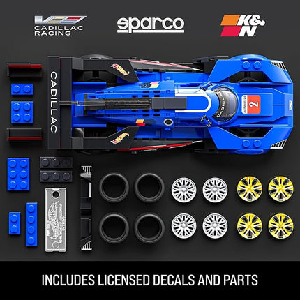 Hot Wheels Speed Series Building Set, Cadillac Project GTP Hypercar with 236 Pieces, Realistic Details and Custom Decals, Adult Collectors and Kids Ages 10+