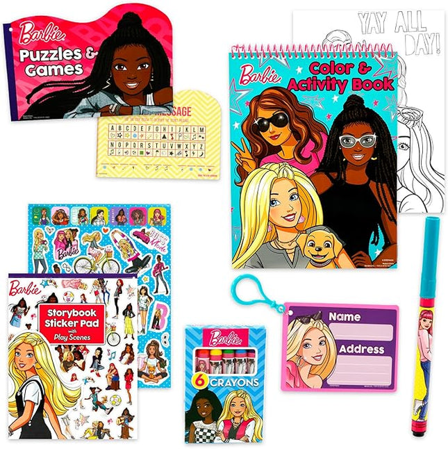 Barbie Ultimate Activity Set - Arts and Crafts Portfolio with Coloring Books, Stickers, Games, Puzzles, Drawing and More | Barbie Activities for Girls, Kids