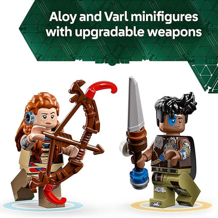 LEGO Horizon Adventures Aloy & Varl vs. Shell-Walker & Sawtooth Kids Toy - Building Toy for Boys & Girls, Ages 9+ - Gaming Gift Idea for Horizon Fans - 77037