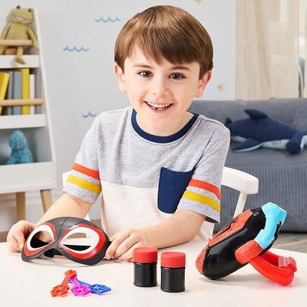 Spidey and his Amazing Friends Marvel Water-Webs Miles “Spin” Morales Electronic Bubble Slinger Role Play Set with Mask, Super Hero Toys for Kids, Ages 3+ (Amazon Exclusive)