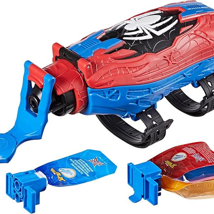 Marvel Spider-Man Real Webs Ultimate Web Blaster, 2-in-1 Blaster, Role Play Toy, Spider-Man Costume, Spider-Man Toys for Kids 5 and Up