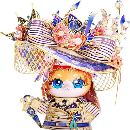 MU 3D Metal Puzzle for Adult Rose Cat Figure Kitty Model Assembling, Titanic Movie Metal Model Kits Miniature Building, Brain Teaser Love Gift Home Decor Xmas Gift