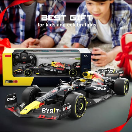 Voltz Toys Authentic Licensed 1:18 F1 RedBull Rb18 Car Remote Control Car - F1 Collection RC car Series for Kids and Adults - 2.4GHz RC Car for Gift (1:18 RedBull Rb18(NO.1))