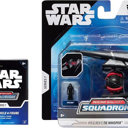 Star Wars Micro Galaxy Squadron TIE Whisper Mystery Bundle - 5-Inch Vehicle and 2.5-Inch Vehicle with Micro Figure Accessories