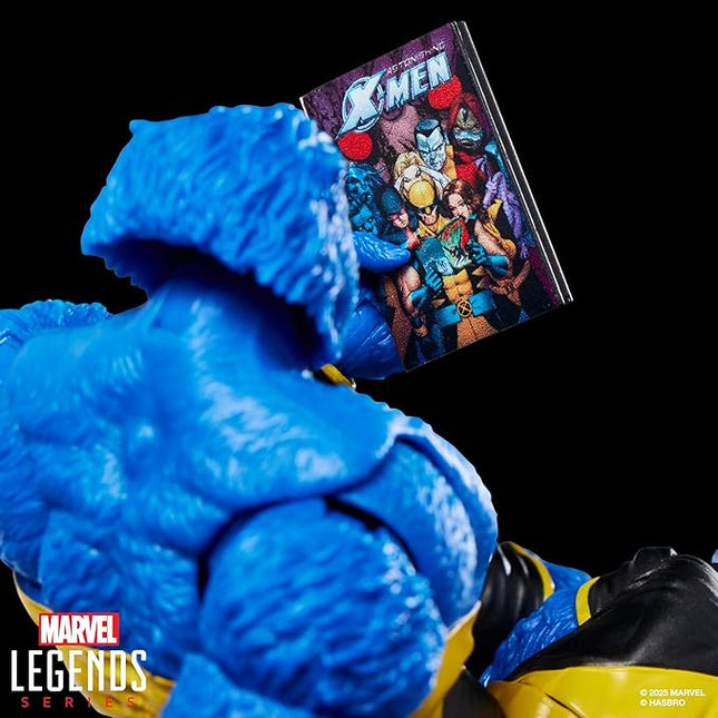Marvel Legends Series Marvel's Beast, Astonishing X-Men Comics-Inspired Collectible 6-Inch Scale Action Figure with Character-Sized Comic Accessory