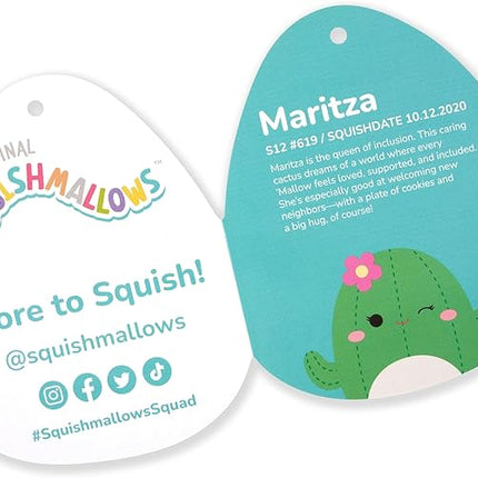 Squishmallows Original 12-Inch Maritza Green Cactus with Pink Flower - Official Jazwares Plush