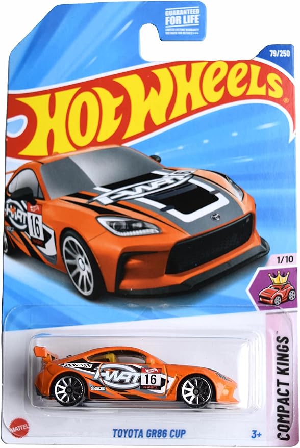 Hot Wheels Toyota GR86 Cup, Compact Kings 1/10 [Orange] 79/250