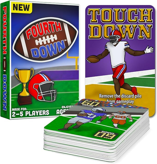 Fourth Down® - Best Football Game! Card Game for Tweens and Family Fun - Easy to Learn, Fast to Play | Perfect for Family Game Night, Sports Gifts, and Offline Fun