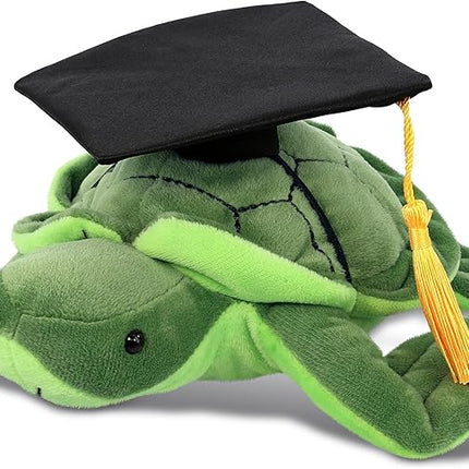 DolliBu Sea Turtle Graduation Plush Toy - Soft Huggable Graduation Stuffed Animal Dress Up with Gown and Cap with Tassel Outfit - Graduation Gift with Personalization - 7.5 Inches
