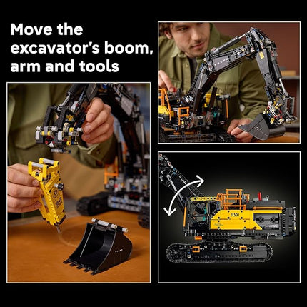 LEGO Technic Volvo EC500 Hybrid Excavator - Building Set for Adults - Collectible Model Kit for Men & Women, Ages 18+ - Gift Idea for Those Who Enjoy 3D Puzzles, DIY Kits, or Engineering - 42215