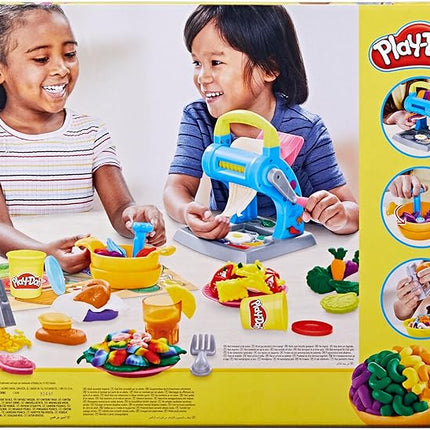 Play-Doh Pasta Dinner Playset, Kitchen Playset with 35+ Play Kitchen Accessories, Kitchen Toys for 3 Year Old Girls and Boys and Up