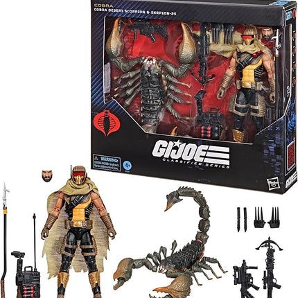 G.I. Joe Classified Series #180, Cobra Desert Scorpion & SKRP10N-25, Collectible 6 Inch Action Figure with 12 Accessories