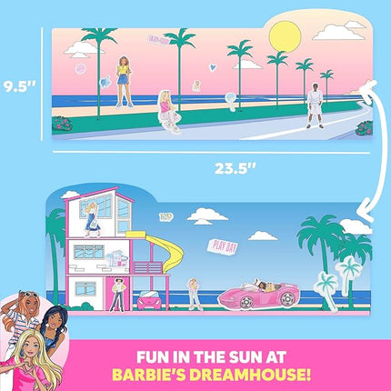 Horizon Group USA Barbie Puffy Sticker Playset, 75 Reusable Stickers, 2-Sided Beach Play Scene, Travel-Friendly, Ages 3+