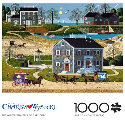 Buffalo Games - Charles Wysocki - The Whippersnappers of Cape Cod - 1000 Piece Jigsaw Puzzle for Adults -Challenging Puzzle Perfect for Game Nights - Finished Size is 26.75 x 19.75