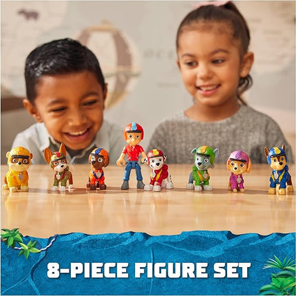 Paw Patrol: Jungle Pups Action Figures Gift Pack, with 8 Collectible Toy Figures, Kids Toys for Boys and Girls Ages 3 and Up