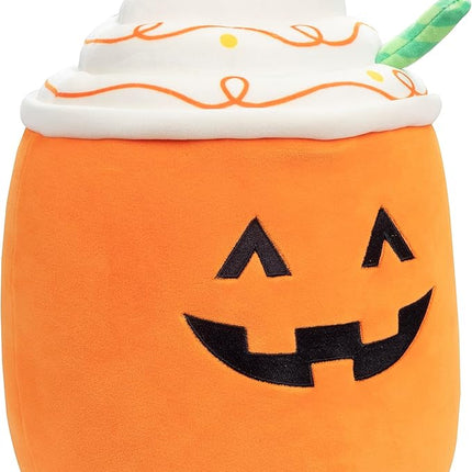 Squishmallows 10" Lester The Pumpkin Latte Halloween Plush Toy- Official Jazwares - Soft, Cuddly Stuffed Animal Jack O Lantern Squish - 2025 Amazon Exclusive - Collectible Gift for Kids, Girls Boys