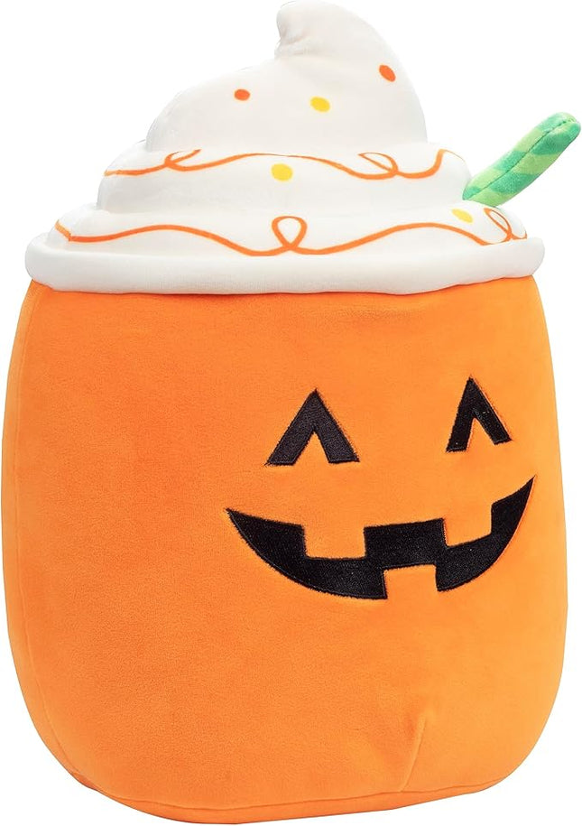Squishmallows 10" Lester The Pumpkin Latte Halloween Plush Toy- Official Jazwares - Soft, Cuddly Stuffed Animal Jack O Lantern Squish - 2025 Amazon Exclusive - Collectible Gift for Kids, Girls Boys