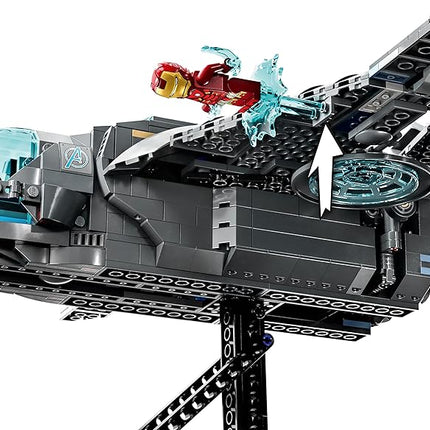 LEGO Marvel The Avengers Quinjet 76248, Spaceship Building Toy Set with Thor, Iron Man, Black Widow, Loki and Captain America Minifigures, Infinity Saga
