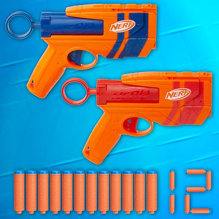 Nerf N Series Duo Pack, Includes 2 Ward Blasters, 12 N1 Darts Compatible Only with Nerf N Series Blasters, Kids Outdoor Games, Ages 8+