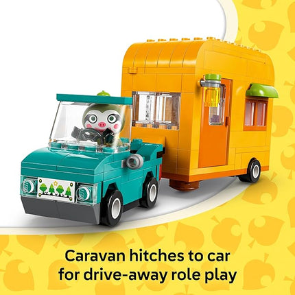 LEGO Animal Crossing Leif's Caravan & Garden Shop Building Toy - Gift for Birthdays - Animal Crossing Toy Figure and Playset for Kids, Girls and Boys, Ages 7+ - 77054