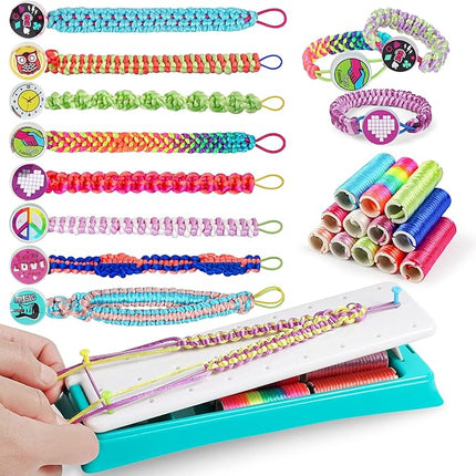 BEMITON Friendship Bracelet Making Kit, Arts and Crafts for Kids Ages 8-12, Best Birthday Gifts for Teen Girls, Travel Activity Set for Ages 6 7 8 9 10 11 12 Year Old Girls