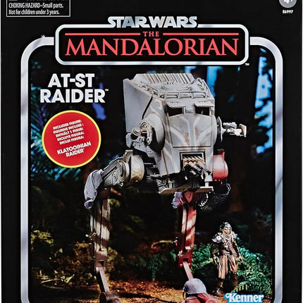 STAR WARS The Vintage Collection The Mandalorian at-ST Raider Toy Vehicle with Figure, Toys for Kids Ages 4 and Up