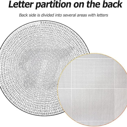 Bgraamiens Puzzle -π Day Puzzle The Mystical π Puzzle Hard Unique Round Numbers Puzzle for Adults (Spiral π)