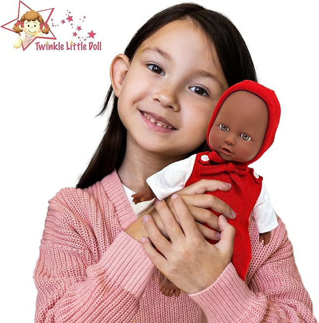 12 inch Realistic Baby Doll with Soft Body and Vinyl Head, Arms, and Legs, Beautiful Soft Baby Doll Dressed in a Matching Onesie and Hat – Packaged in a Gift Box– Ideal Size for Toddlers, Boys, Girls