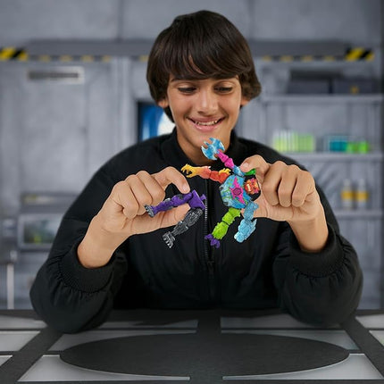 MRBEAST LAB Hybrids Mega Pack, Reveal Different Hybrid Parts to Create 5 Mix & Match Action Figures, Including a Mega Torso Panther Experiment to Reveal Hybrid's Real Colors, Collect 30+ Beasts