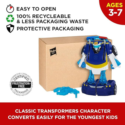 Transformers Playskool Heroes Rescue Bots Energize Chase The Police-Bot Action Figure, Ages 3-7 (Amazon Exclusive)