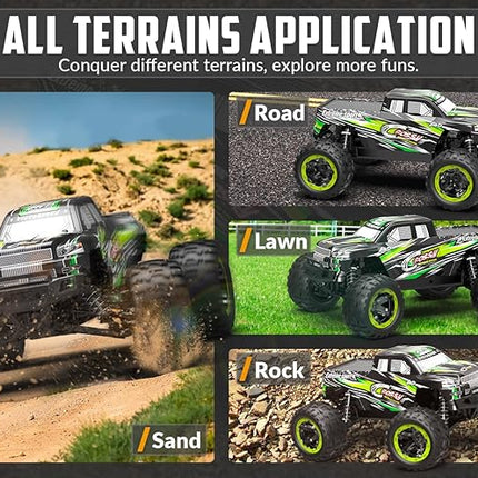 RACENT RC Truck 1:16 4x4 All Terrain RC Car 40KPH High Speed Remote Control Cars for Adults