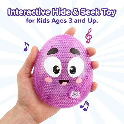 Eggcellent by Relatable, The Kid-Friendly Hide & Seek Game, Toddler Toys for Ages 3+, Includes 1 Eggcellent Light-Up Toy That Sings