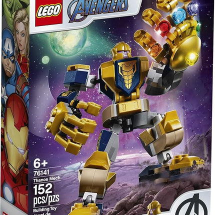 LEGO Marvel Avengers Thanos Mech 76141 Cool Action Building Toy for Kids with Mech Figure Thanos Minifigure (152 Pieces)