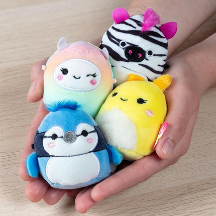 Squishmallows Micromallows Series 1 Mini Mystery Plush (3 Pack) Official Jazwares Basket Stuffer Plush - Collectible Soft & Squishy Blind Capsules - Styles May Vary - Gift for Boys, Girls & Kids