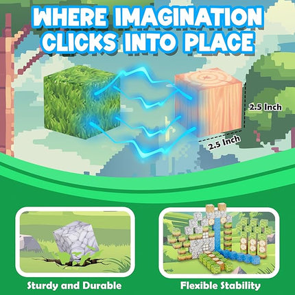 Contixo Magnetic Blocks - 145 PCS Magnet Cubes Building Tiles for Kids Ages 3-12, STEM Learning Toys with Vibrant Colors, Educational Toddler Toys for Creative Play, Birthday Gifts for Boys and Girls