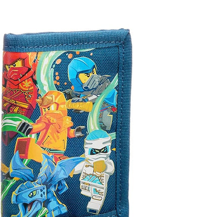 LEGO Trifold Wallet, Kids Unisex Wallet for Boys and Girls, with Clear ID Window, Card and Cash Pockets and Secure Hook and Loop Closure, Stronger Together