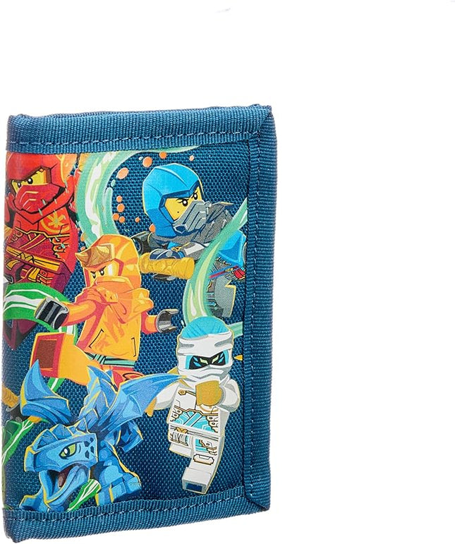 LEGO Trifold Wallet, Kids Unisex Wallet for Boys and Girls, with Clear ID Window, Card and Cash Pockets and Secure Hook and Loop Closure, Stronger Together